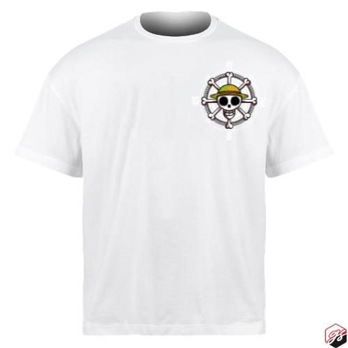 Straw Hat Luffy Gears Short sleeve t shirt white