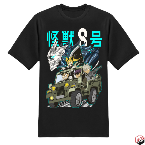 Kaiju #8 Unisex Black Tee