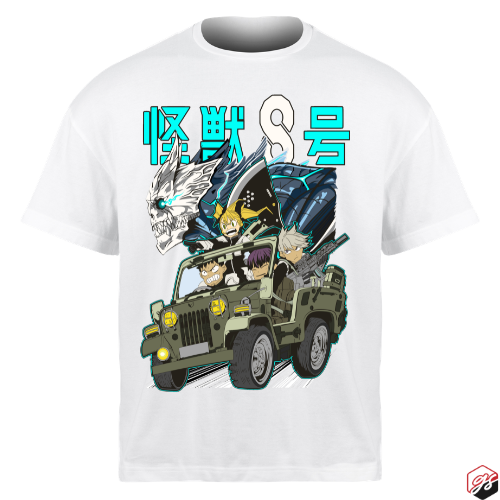 Kaiju #8 Short sleeve t shirt white