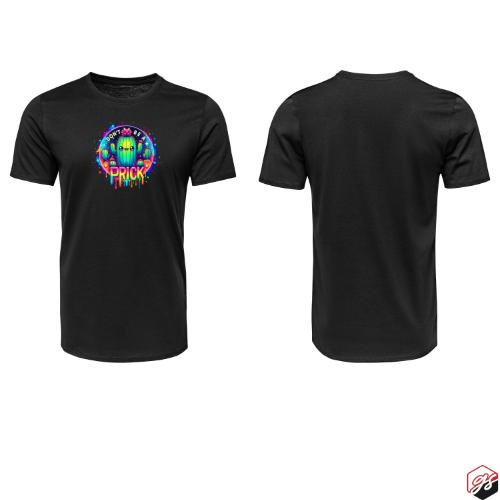 Black Short Sleeve T-shirt Prick