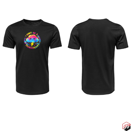 Black Short Sleeve Thundercunt