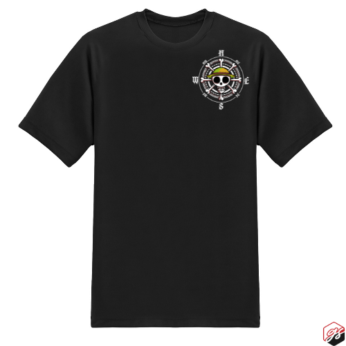 Straw Hat Luffy Gears Short sleeve t shirt black