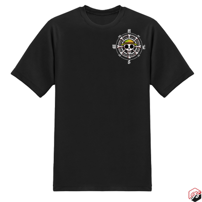 Straw Hat Luffy Gears Short sleeve t shirt black