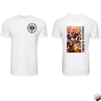 7 Warlords One Piece Short sleeve t shirt white