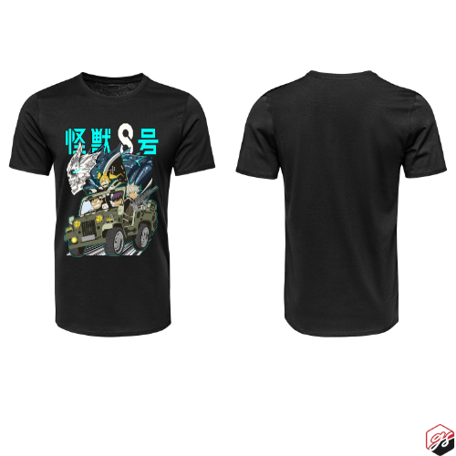 Kaiju #8 Unisex Black Tee