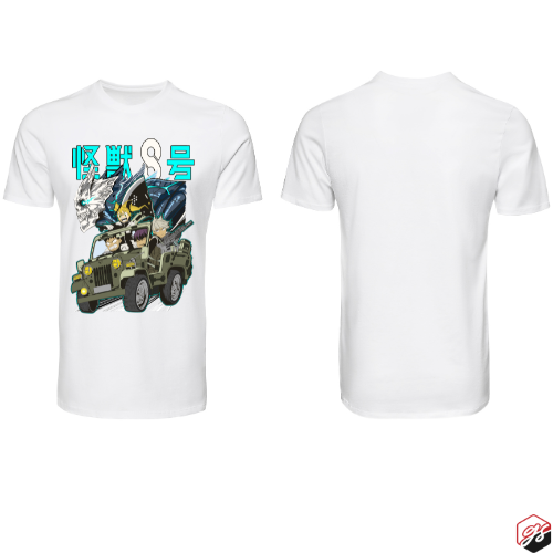 Kaiju #8 Short sleeve t shirt white
