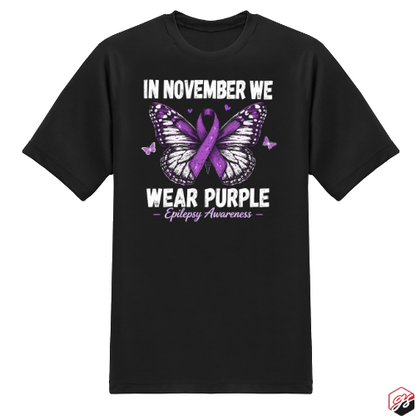 Epilepsy Awareness Black Unisex T-Shirt