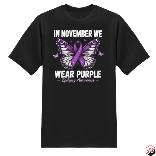 Epilepsy Awareness Black Unisex T-Shirt