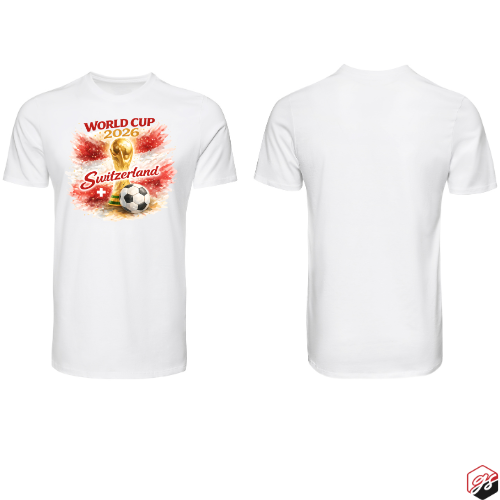 Switzerland World Cup 2026 unisex fan t-shirt – design detail