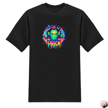 Black Short Sleeve T-shirt Prick