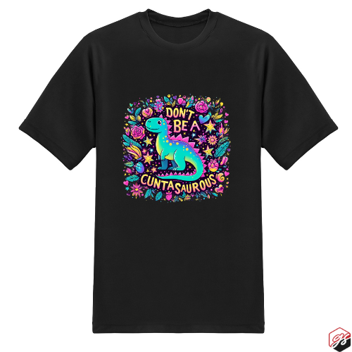 Cuntasaurous Black Short sleeve t shirt