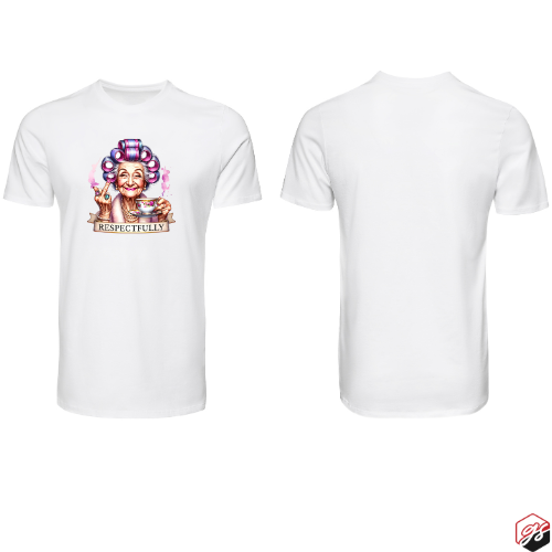 Respectfully, White Short Sleeve T-Shirt