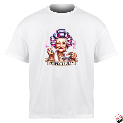 Respectfully, White Short Sleeve T-Shirt