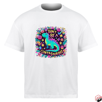 Dinosaur Cuntasaurous White Short Sleeve T-shirt