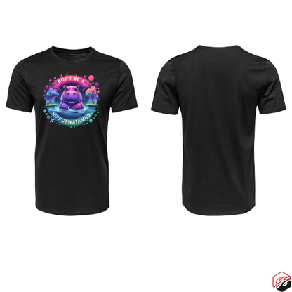 Hippo Black Short sleeve t shirt